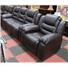 Image 1 : NEW CARL BROWN LEATHERETTE RECLINING 81" SOFA WITH