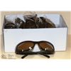 Image 1 : CASE OF DESIGNER SUNGLASSES, DARK BROWN FRAMES &