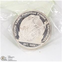 MASS METAL 1 TROY OUNCE .999 SILVER COIN