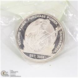 MASS METAL 1 TROY OUNCE .999 SILVER COIN
