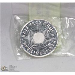 HALF TROY OZ .999 SILVER COIN
