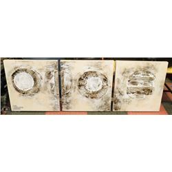 6' X 2' "TRIPLE" SHOWHOME OIL ON CANVAS (3PC)