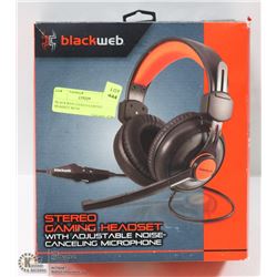BLACKWEB STEREO GAMING HEADSET WITH