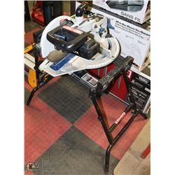 DELTA 10" MITRE SAW ON COLLAPSIBLE STAND