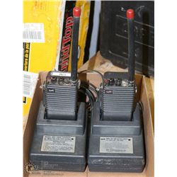 LOT OF 2 WR-100 WALKIE TALKIES WITH CHARGING
