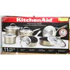Image 1 : NEW KITCHEN AID PROFESSIONAL 11PC ANODIZED COOK-