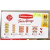 Image 1 : RUBBERMAID 40PC STORAGE SET