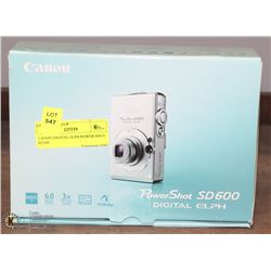 CANON DIGITAL ELPH POWER SHOT SD600