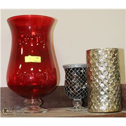GROUP OF 3 SHOWHOME VASES