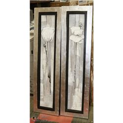 16" X 59" DOUBLE SET OF "FELICITY II" OIL PAIN