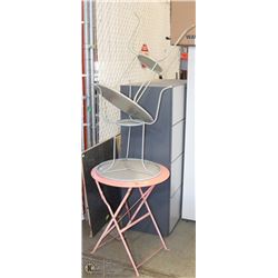 GROUP OF 3 METAL TABLES