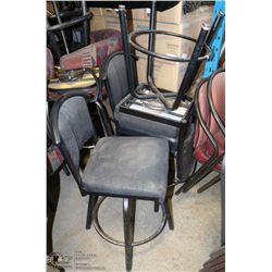 GROUP OF ASSORTED BAR STOOLS