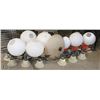 Image 1 : LOT OF VANITY LIGHTS AND WHITE GLOBE LIGHTS