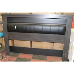 KING SIZE ESPRESSO COLOR HEAD BOARD WITH SHELF