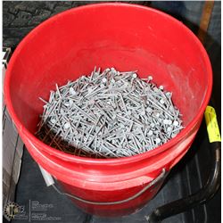 PAIL OF 2-1/2 CARPENTER NAILS 25LBS.