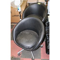 LOT OF 2 SWIVEL CHAIRS