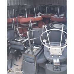 SEA CAN FULL OF OVER 100 COMMERCIAL GRADE CHAIRS