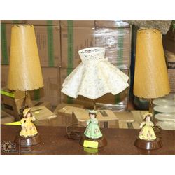 GROUP OF 3 VINTAGE LAMPS