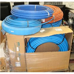 PALLET OF IPEX PLASTIC PIPE 1/2"-3/4" HEATING AND