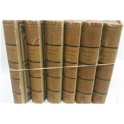 LOT OF 6 ANTIQUE GOETHE GERMAN POETRY BOOKS.
