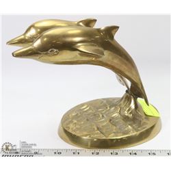 BRASS DOLPHIN FIGURINE