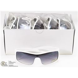 CASE OF DESIGNER SUNGLASSES, UV400 WHITE FRAMES &