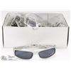 Image 1 : CASE OF DESIGNER SUNGLASSES, SILVER FRAMES & BLACK