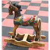 Image 2 : WOOD CARVED ROCKING 3' HORSE