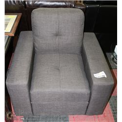 NEW GREY FABRIC SOFA CHAIR