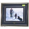 Image 1 : ROBERT DUNCAN FRAMED PICTURE - MOTHER, CHILD & DOG