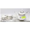 Image 1 : 25TH ANNIVERSARY CHINA TEA SET INCL TEAPOT