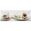 Image 1 : 5PC POINTSETTIA ROYAL ALBERT CHINA DISH SET