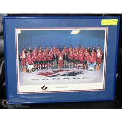 TEAM CANADA 1996 FRAMED PICTURE