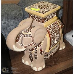 LARGE CERAMIC ASIAN ELEPHANT PLANT