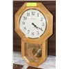 Image 1 : DANIAL DAKOTA WOOD PENDULUM WALL CLOCK WITH