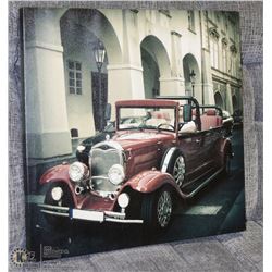 VINTAGE AUTO PICTURE 24"X24"