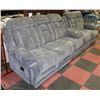 Image 1 : NEW FABRIC RECLINING 75" SOFA WITH 55" LOVE SEAT