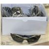 Image 1 : CASE OF DESIGNER SUNGLASSES, GREY FRAMES W/ BLACK