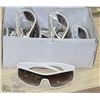 Image 1 : CASE OF DESIGNER SUNGLASSES, UV400 WHITE FRAMES
