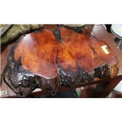 VARNISHED TABLE TOP SLAB OF WOOD 2FT X 7FT