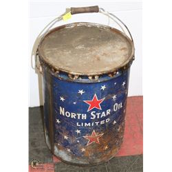 NORTH STAR OIL BUCKET, HAS SOME IN IT