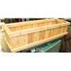 Image 1 : CEDAR WOOD PLANTER 15"X48"X10"H