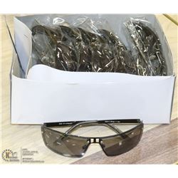 CASE OF DESIGNER SUNGLASSES, BLACK METAL FRAMES
