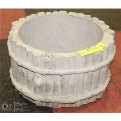 CONCRETE TWIG PLANT POT 11" WIDE