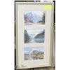 Image 1 : ISABEL LEVESQUE 3 PRINT MOUNTAIN SERIES FRAMED