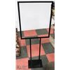 Image 1 : BLACK METAL ADVERTISING STAND 60"X22".