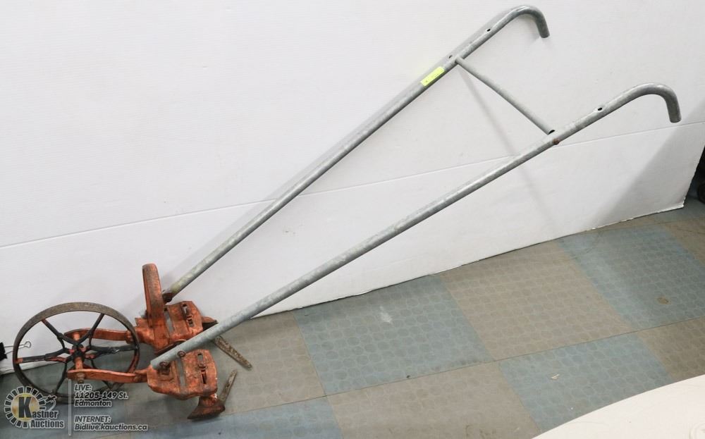 ANTIQUE GARDEN TILLER.