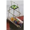 Image 1 : VINTAGE ASHTRAY STAND & MAGAZINES W/