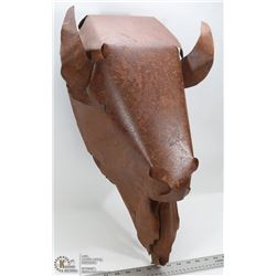 BISON WALL HEAD - RUSTIC METAL 18"X13"