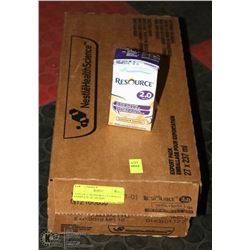 CASE OF 24 RESOURCE VANILLA SUPPLEMENT  DRINKS